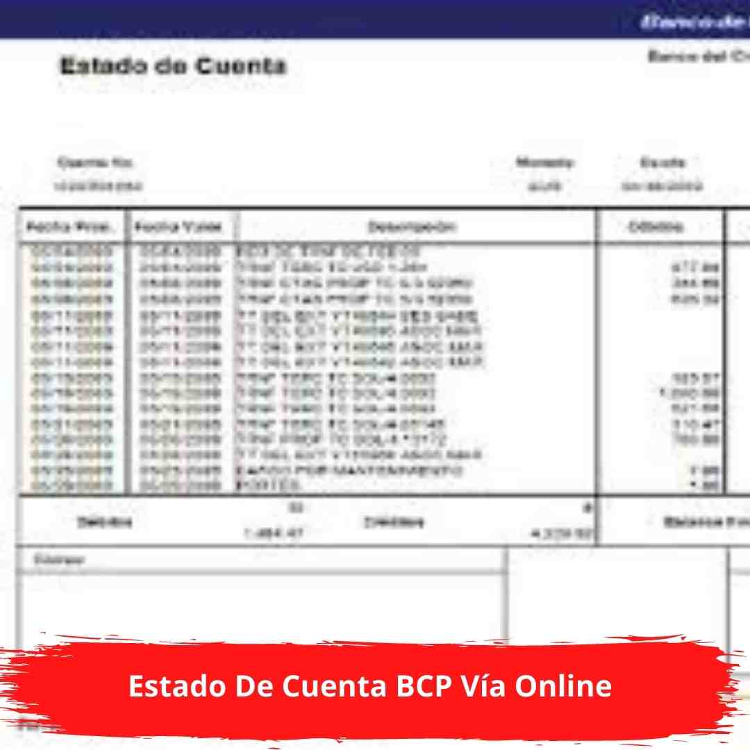 Estado De Cuenta BCP online