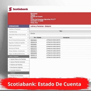 Scotiabank: Estado De Cuenta